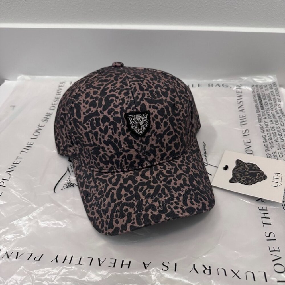 LITA by Ciara King Cheetah Printed Baseball Cap - Iced Coffee Large Cheetah